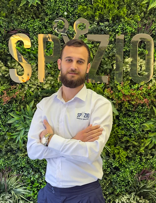 Kamal, senior barber at Spazio Gents Salon in JVC